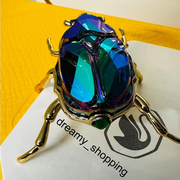 New In Box Authentic Swarovski SCS 2024 Beetle Crystal Metal Figurine #5668994 - Picture 7 of 16